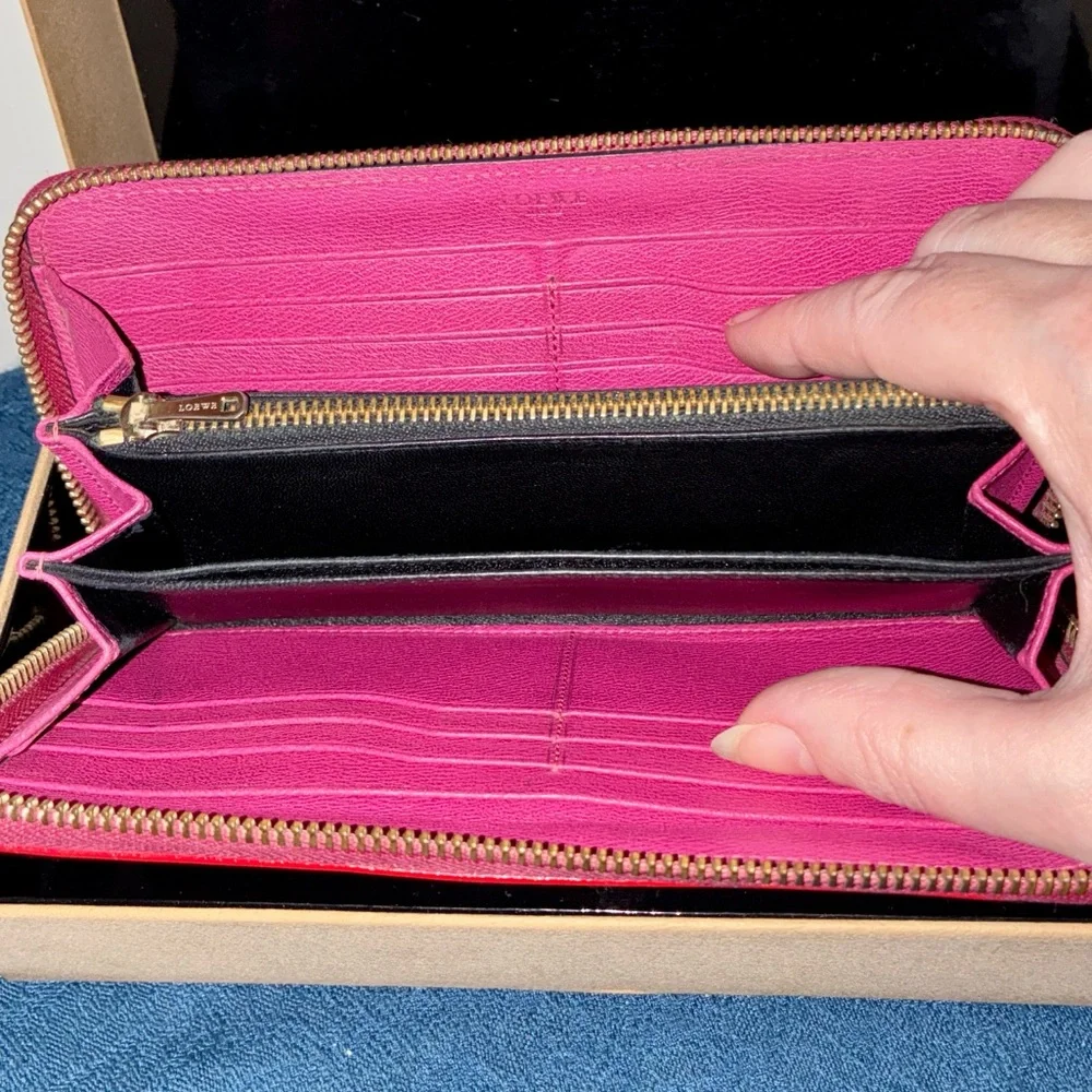 Loewe Leather Wallet in Box